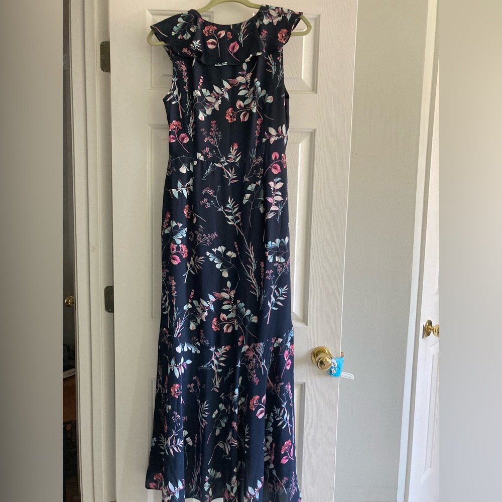 Banana Republic floral ruffle maxi